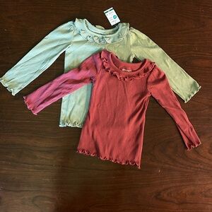 (2) 18m long sleeve tees